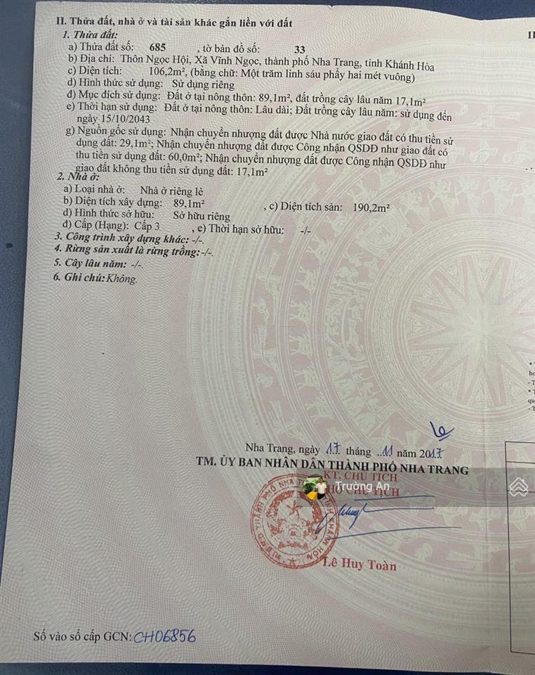 Cần bán nhà hẻm chính ô tô đi thông lương định của, cầu dứa phú nông gần chợ vĩnh ngọc