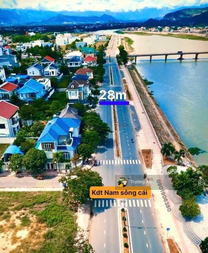 Siêu phẩm lô mặt sông bt02 kđt nam sông cái đang được chào bán với mức giá ưu đãi 22 triệu/m2