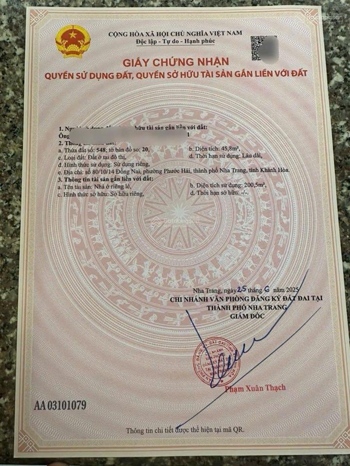 Tòa nhà mặt tiền đường tố hữu, phước hải, nha trang đang rao bán với giá 12,8 tỷ.