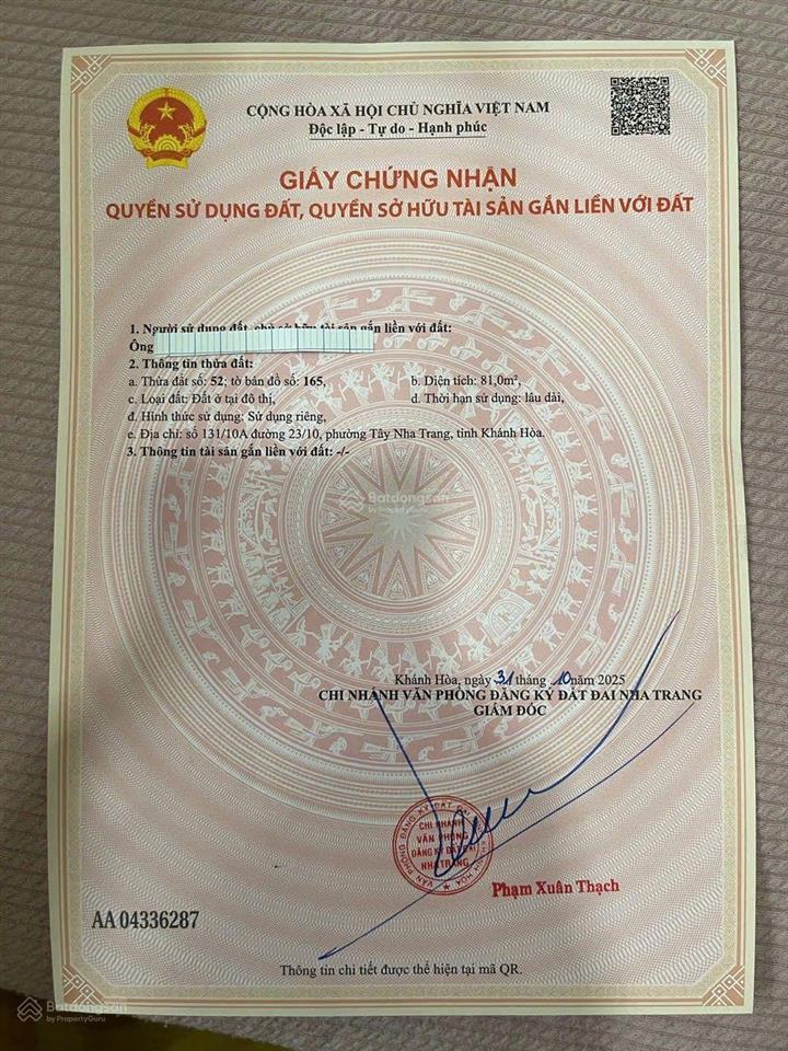 Cần bán nhà 2 tầng gần siêu thị lotte mart hẻm 23/10. giá tốt