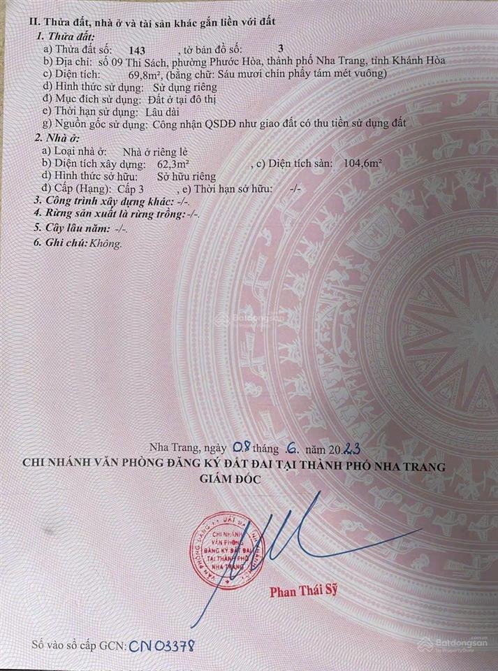 Cần bán nhà mặt tiền đường thi sách, nha trang. giá thấp 8,6 tỷ