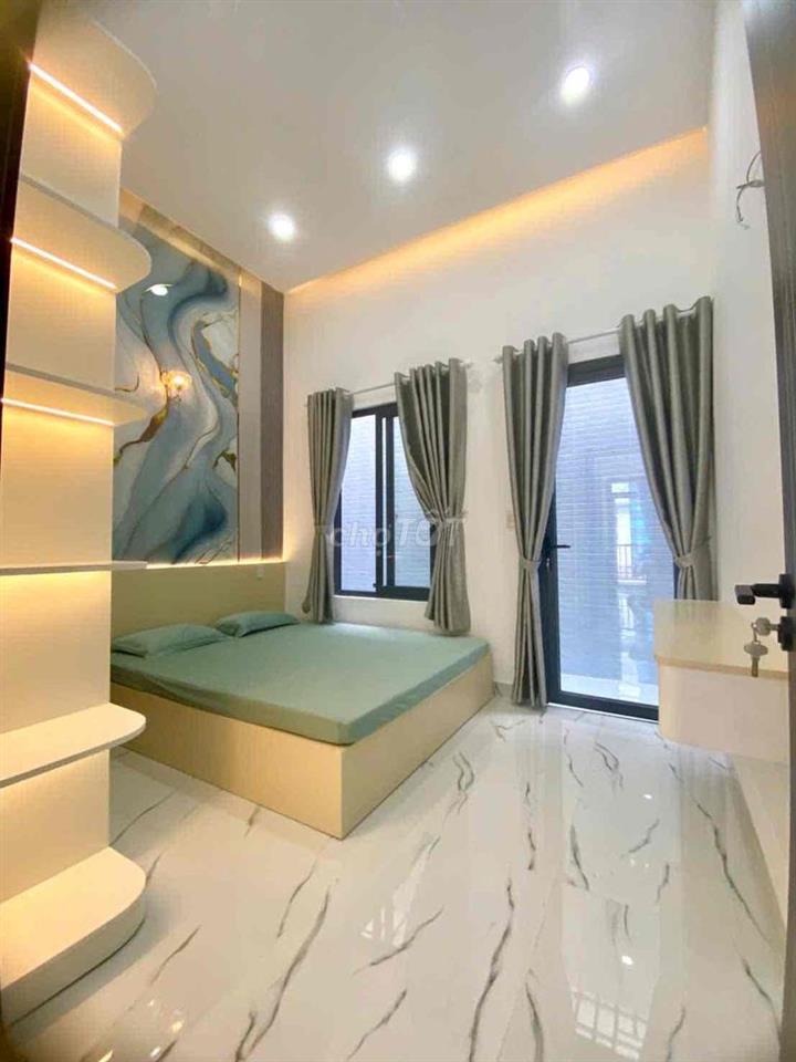 Nhà 3PN Xây Mới 100% Hẻm Oto Quang Trung