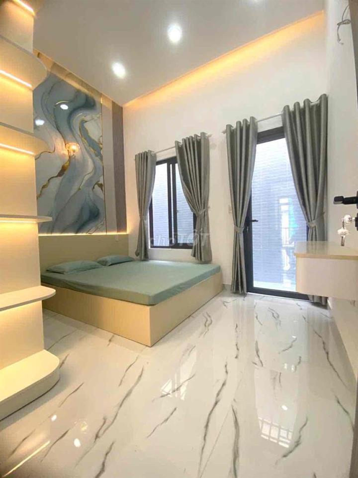 Nhà 3PN Xây Mới 100% Hẻm Oto Quang Trung