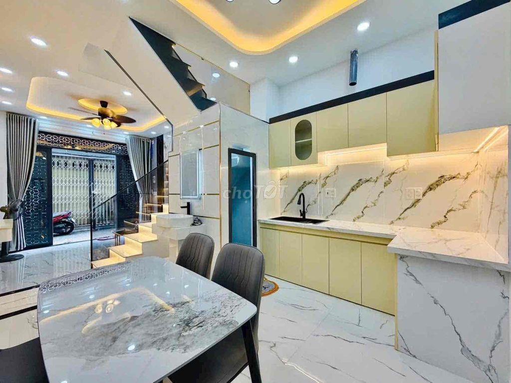 Nhà 3PN Xây Mới 100% Hẻm Oto Quang Trung