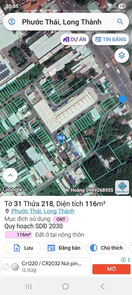 Bán gấp đất mặt tiền kinh doanh đối diện chợ Long Phú, Long Thành, ĐN