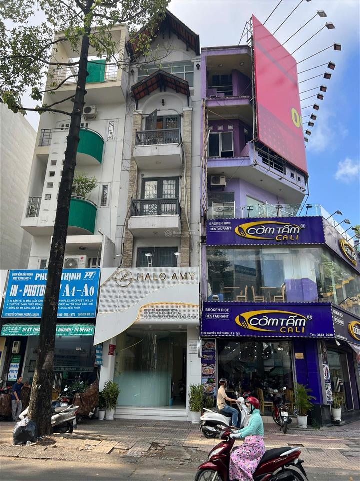 Bán nhà mt nguyễn chí thanh, p.9, q.5. dt  3,95x15m. nhà 4 lầu  hđt 60 triệu/tháng.