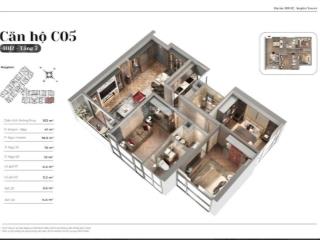 Chính chủ cần bán nhanh căn hộ 3 phòng ngủ tòa hh02 kepler land