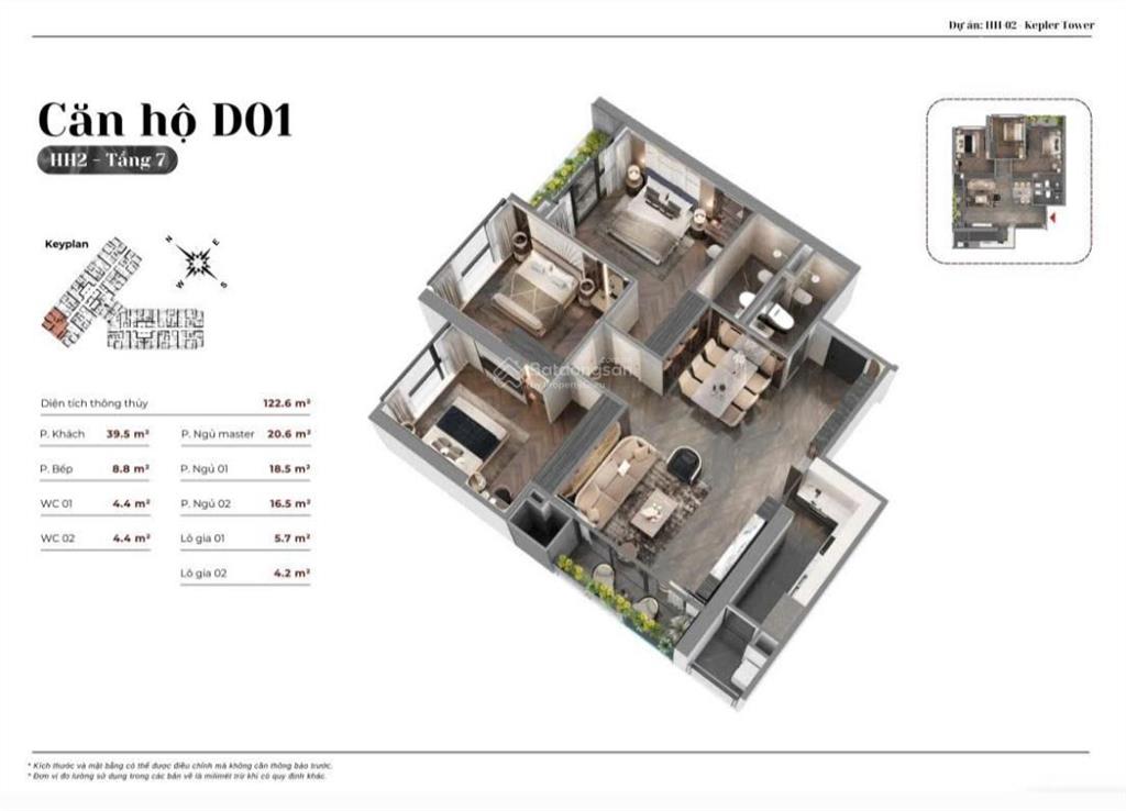 Chủ đầu tư mở bán dự án tòa kepler land tòa hh1 từ 13 phòng ngủ