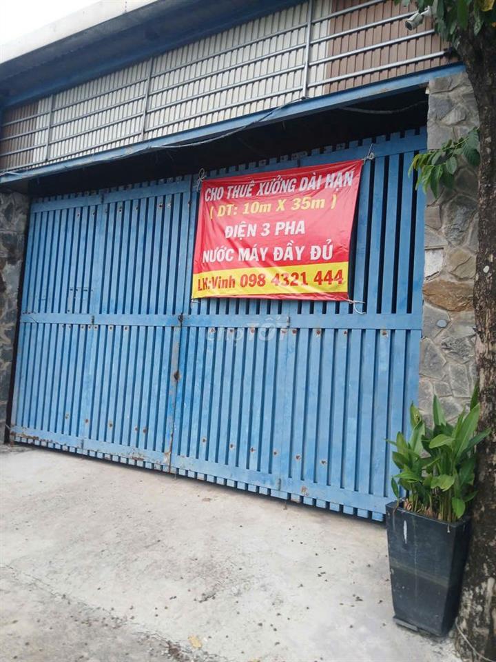 Chính chủ cho thuê xưởng/kho: Hà Duy Phiên 10x35m/Củ Chi