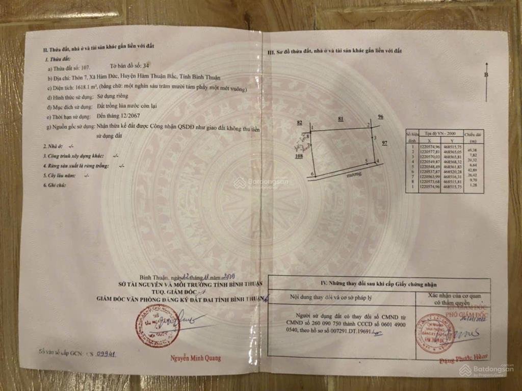 Đất có căn nhà sàn tại thung lũng sân bay phan thiết, thuộc xã hàm đức, bình thuận