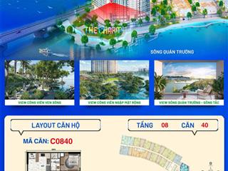 Căn 3pn view trực diện sông sống chuẩn nghỉ dưỡng sở hữu lâu dài tại charmora city  sun nha trang