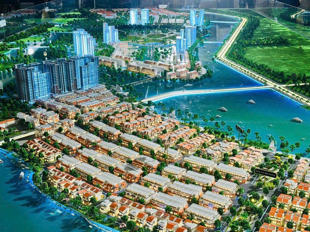 Biệt thự song lập hướng đông nam gần sông trục đường d18 thông thoáng giá cđt  sun nha trang
