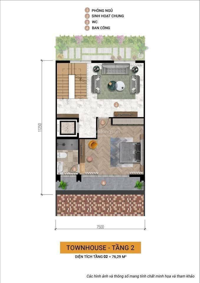 Căn 3 tầng xẻ khe 2 mặt tiền  ngang 9m townhouse charmora city  sun nha trang giá gốc cđt