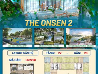 Căn góc 3pn ch28 view sông, view biệt thự the onsen 2  charmora city  sun nha trang chỉ 7,9ty