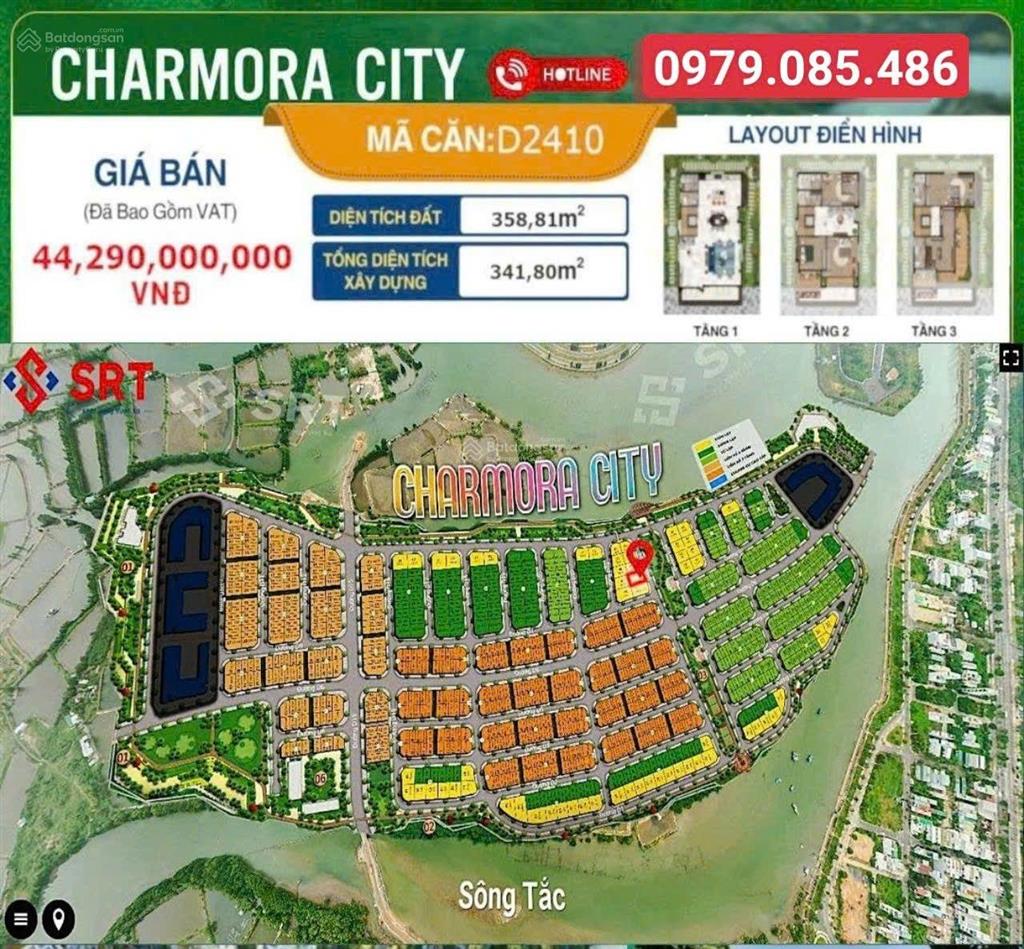 Biệt thự đơn lập charmora city  sun nha trang đối diện công viên hỗ trợ vay ngân hàng, giá cđt sun
