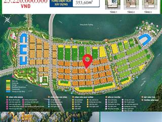 Căn lk xẻ khe 3 tầng tam lộc d666 trục đường d6 rộng 20m charmora city  sun nha trang giá cđt