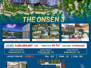 Căn hoa hậu view quảng trường  pháo hoa toà the onsen 3 charmora city nha trang