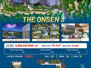 Căn studio view sông  quảng trường  view pháo hoa  onsen 3  charmora city nha trang