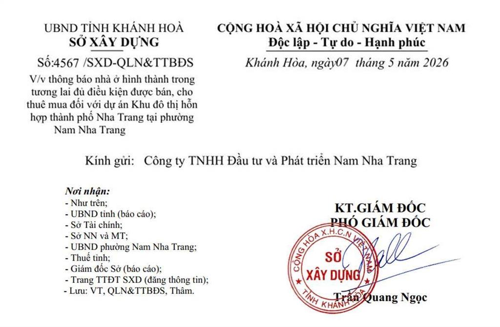 Căn townhouse ngang 9m, 2 mặt thoáng, đẹp dự án charmora city nha trang mặt đường d6 rộng 20m