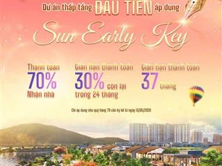 Áp dụng chính sách sun early key thanh toán 70% nhận nhà  thấp tầng charmora city nha trang