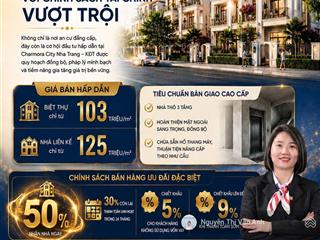 Sở hữu nhà phố & biệt thự cao cấp tại charmora city nha với chính sách thanh toán 50% nhận nhà