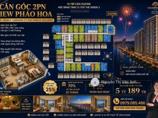 Căn góc 2pn view pháo hoa o32106  onsen 3  charmora city nha trang by sun group
