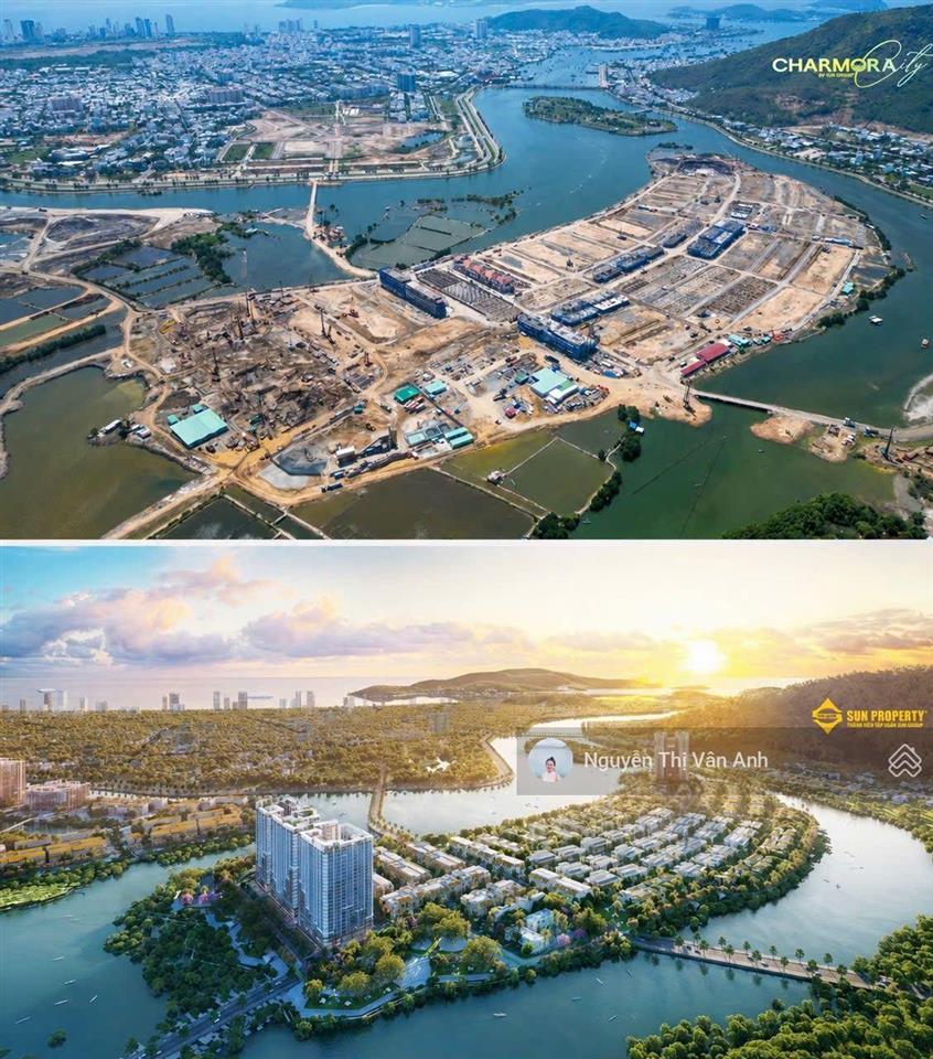 Căn 2pn mặt sông view pháo hoa, ban công rộng tại charmora city nha trang chỉ 4 tỷ 383tr