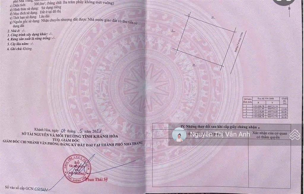 Bán lô đất phù hợp xây biệt thự đơn lập kđt an bình tân đối diện dự án charmora city nha trang