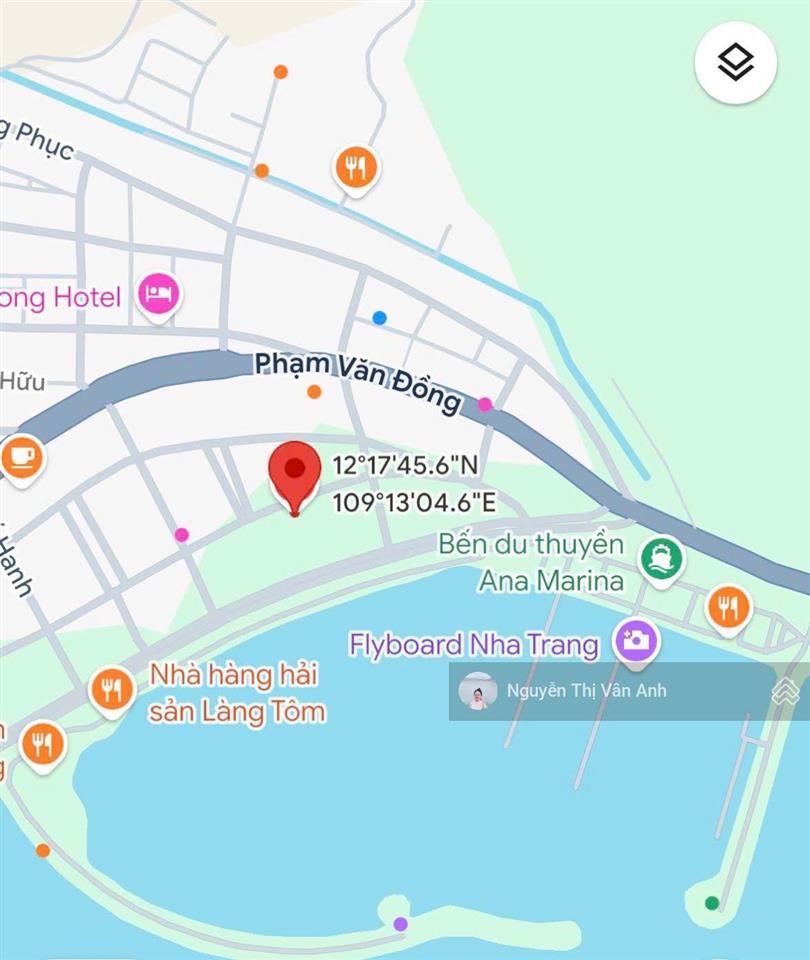 Bán đất biệt thự đường xuân thuỷ, kđt vĩnh hoà, bắc nha trang 303,9m2 ngang 10m giá chỉ 43,5tr/m2