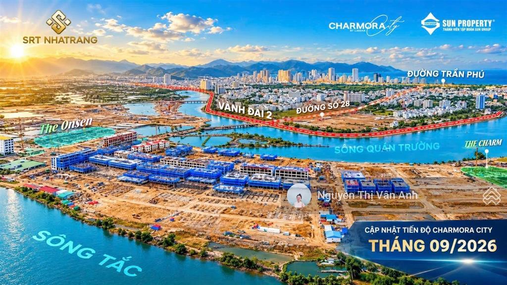 Căn góc 3pn 114,8m2, tầng trung view pháo hoa tòa the charm  charmora city nha trang giá 7,863 tỷ