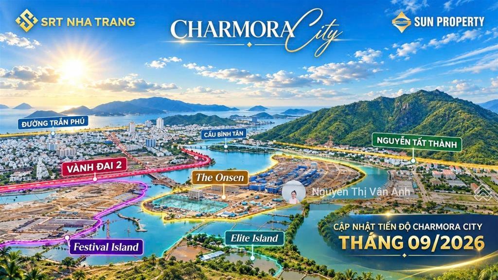 Căn góc 3pn 114,8m2, tầng trung view pháo hoa tòa the charm  charmora city nha trang giá 7,863 tỷ