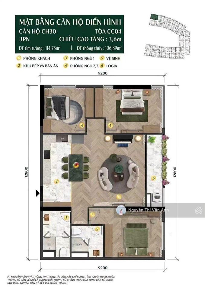 Căn góc 3pn 114,8m2, tầng trung view pháo hoa tòa the charm  charmora city nha trang giá 7,863 tỷ
