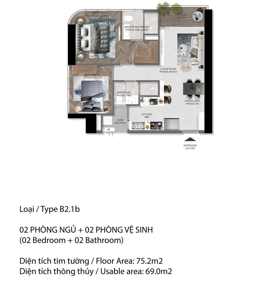 Eaton park  tòa a3 (vuýp)  trục 09 2pn góc (view đẹp)  để giá bằng lúc mua từ cdt