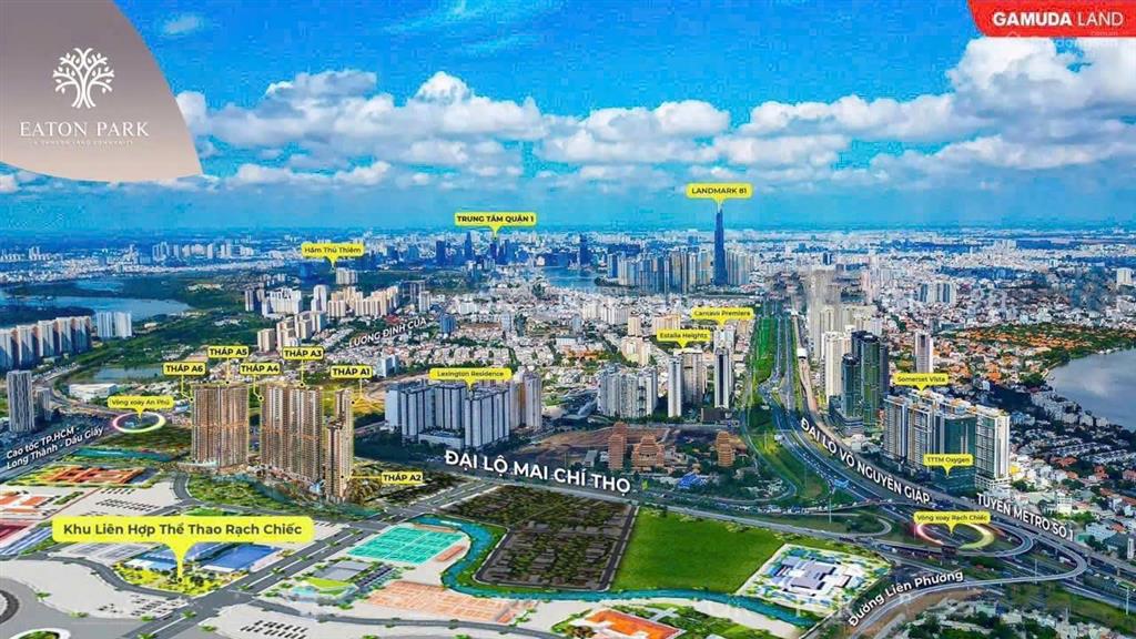 Eaton park  tòa a5  trục 08 2pn góc  giá hời dự án 8,6 tỷ all in (tl)
