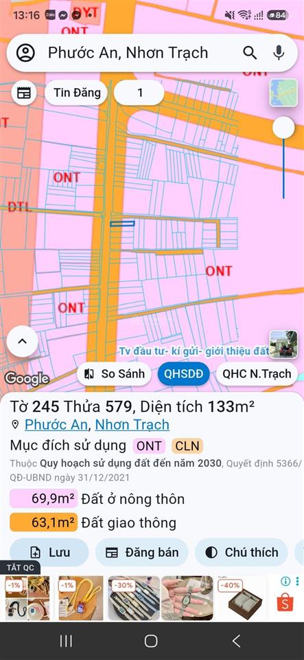 Chính chủ cần bán gấp lô mặt tiền hùng vương thổ cư giá siêu rẻ