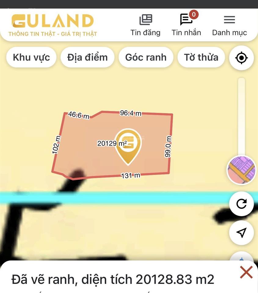Cho thuê đất tại thôn hồng lâm, xã hoà thắng, bắc bình, bình thuận, 20000m2