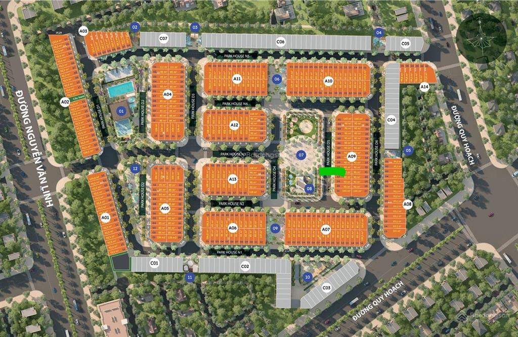 Chính chủ cần bán 1 lô mặt tiền công viên và trường học