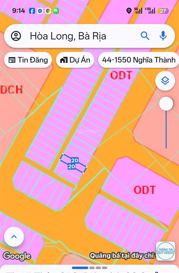 Bán đất đẹp trung tâm, đối diện bệnh viện bà rịa, 1,39 tỷ, 100m2, nhiều tiện ích