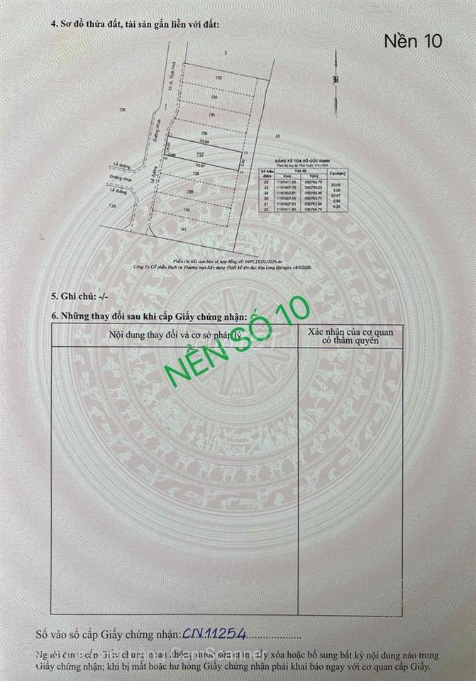 Bán lô đất 103,4m2 full thổ cư đường nhựa 6m giá 4,05tỷ