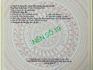 HẠ GIÁ BÁN LỖ LÔ ĐẤT 80M FULL THỔ ĐƯỜNG XE BEN TỪ 3,1TỶ CÒN 2,9ty