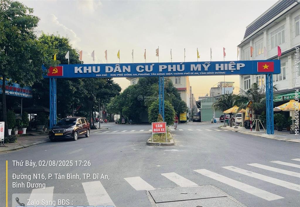 Bán đất 60m2 full thổ cư đường n2 kdc phú mỹ hiệp tân đông hiệp, đối diện dự án bcons solary