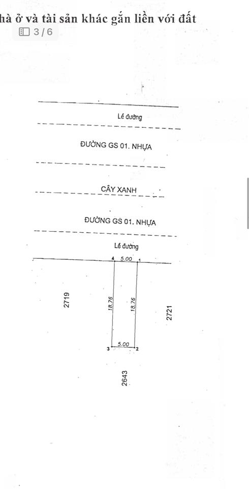 Đất mt gs01 đông hòa | 94m | kế vietinbank gần go bigc | giá 15 tỷ chính chủ