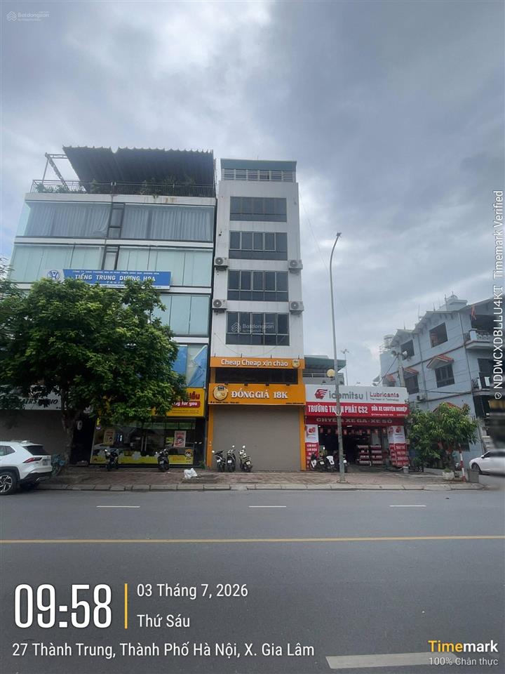 Cần bán gấp nhà mp thành trung 7 tầng có 1 hầm, mt 6m kinh doanh siêu đỉnh giá đầu tư