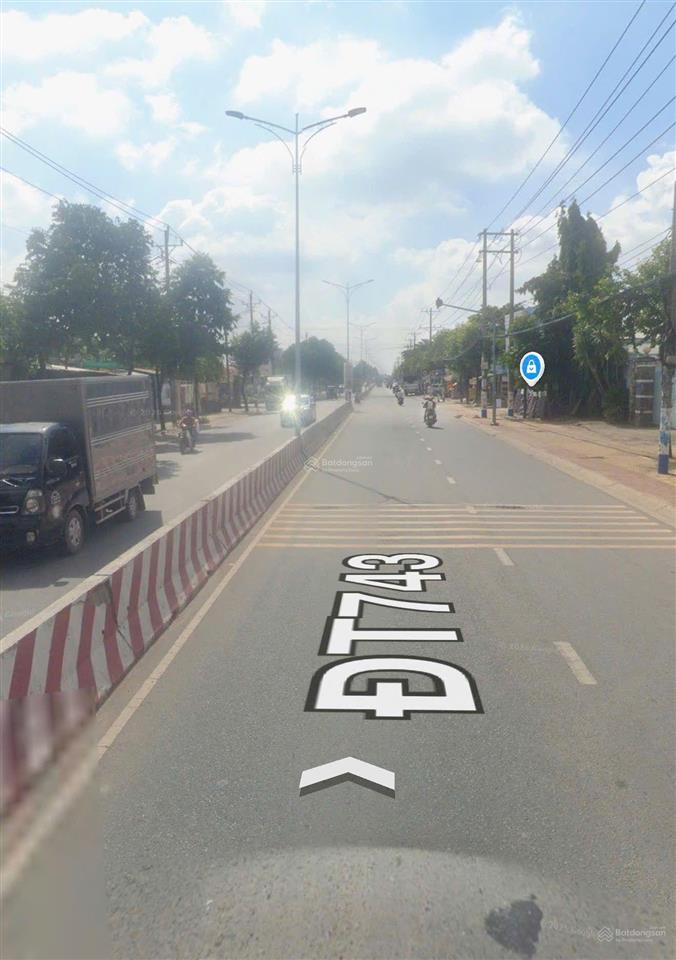 Bán lô đất 1191m2 ngang 10m mặt tiền dt743 bình chuẩn giá thấp hơn thẩm định bank 15%