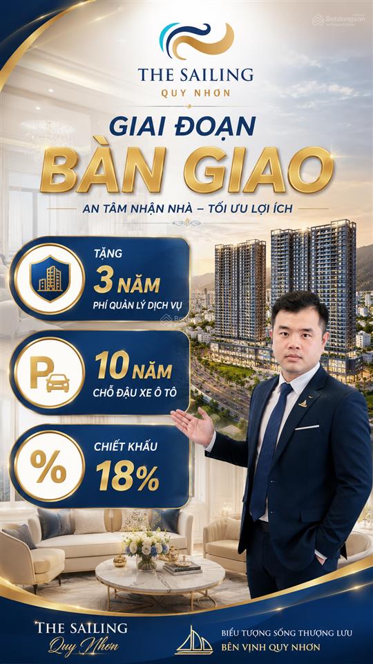 Chỉ 2,3 tỷ căn 1pn the sailing quy nhơn  sổ hồng lâu dài   0975 726 ***