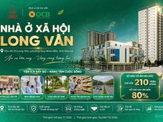 Chung cư long vân nằm trong khu đô thị fpt quy nhơn chỉ từ 210 triệu/căn