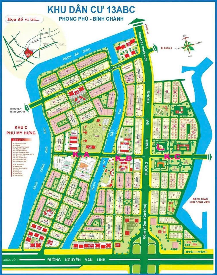 Bán gấp lô đất mặt tiền đường số 7 kdc 13b conic. diện tích 6x20m sổ hồng. giá 69tr/m2