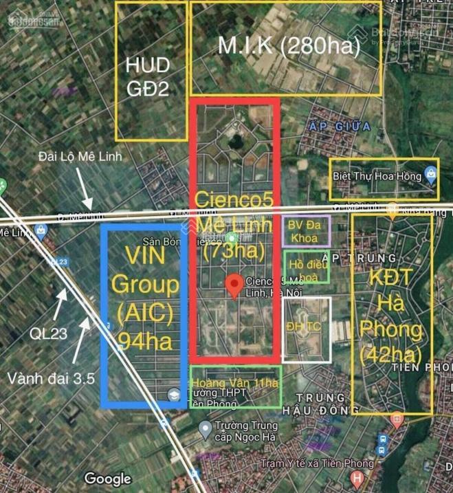 Cần bán đất liền kề, biệt thự, dự án cienco 5 mê linh, hn. đt 0976 196 ***