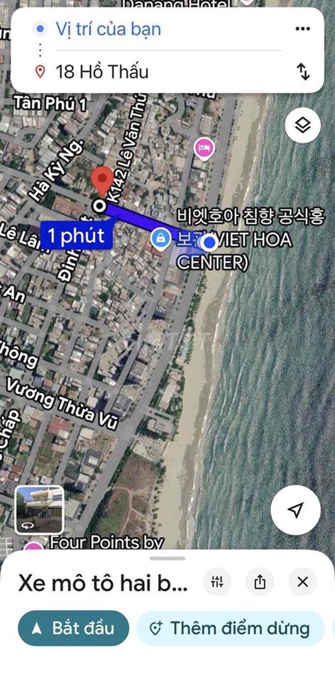 Cần bán nhanh lô đất cách bãi tắm 180m đường Hồ Thấu, Sơn Trà Đà Nẵng
