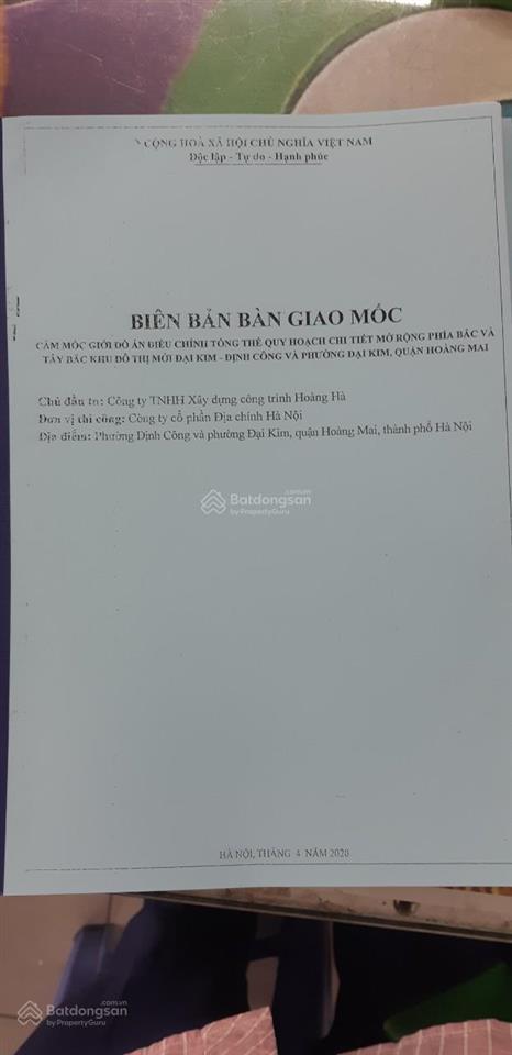 Dự án đất nền khu đô thị định công  giá tốt cho khách nổi bật tư